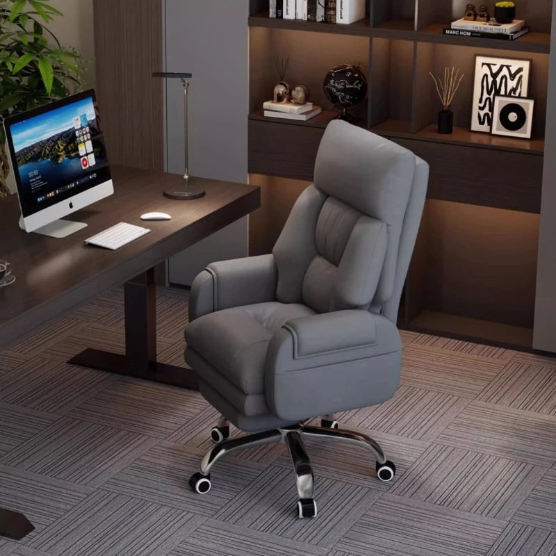 Кожаное вращающееся офисное кресло - Фотография_3