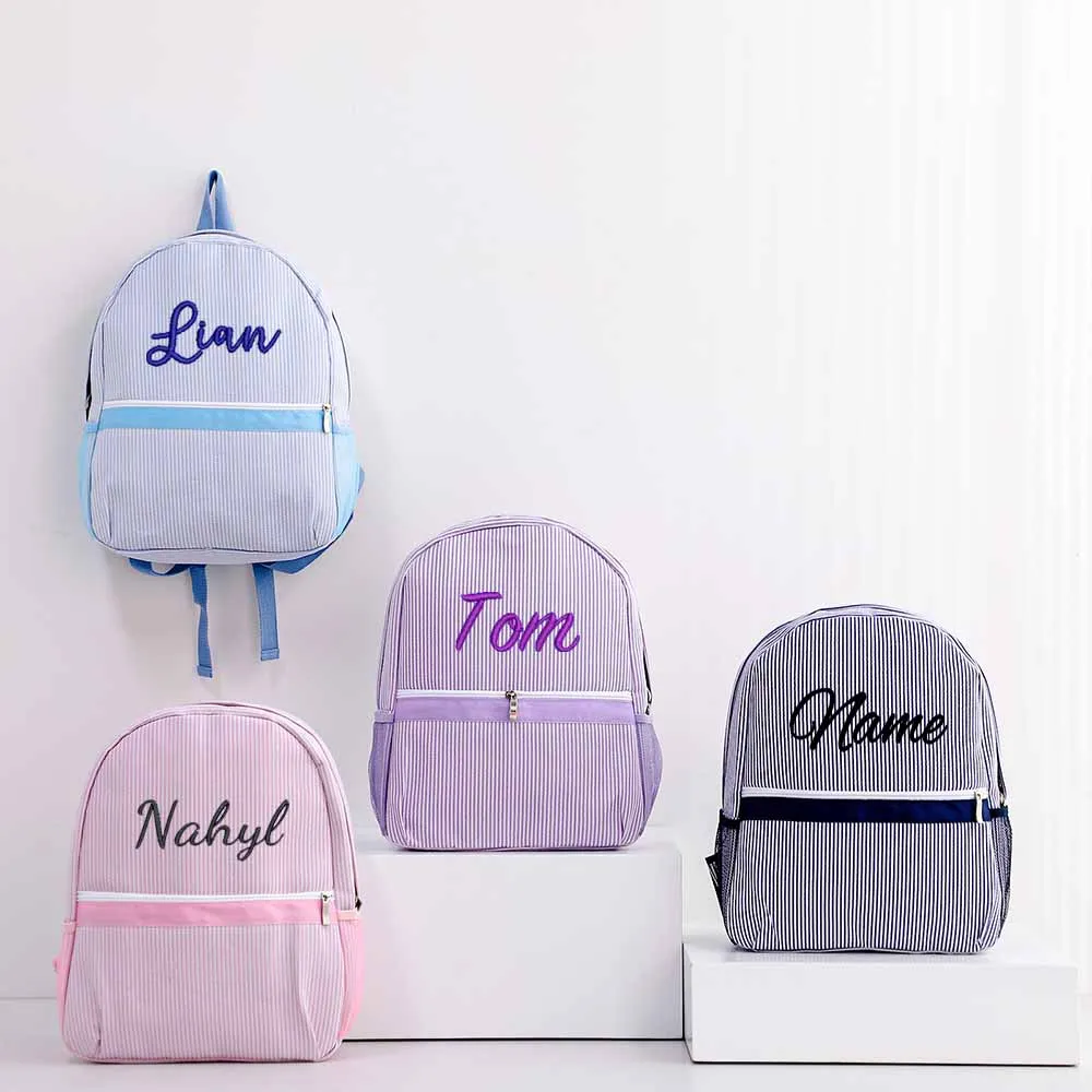 Рюкзак из хлопчатобумажной ткани с монограммой по индивидуальному заказу