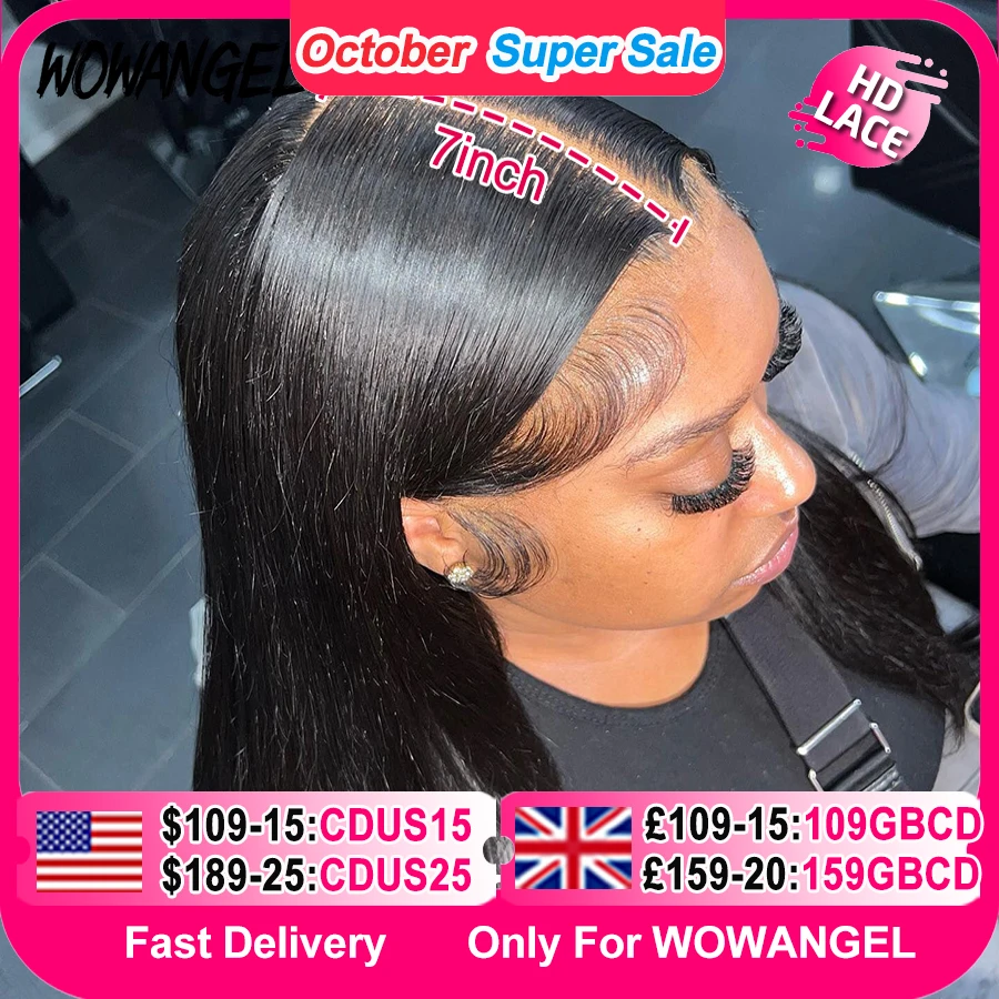 Wow angel glueless wigs 7x7/6x6/5x5