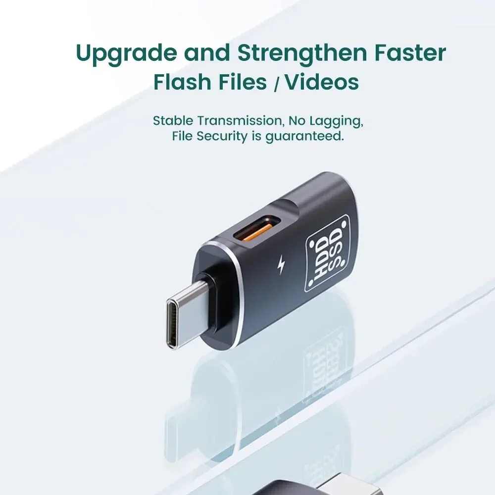 2-в-1 usb c к usb+type c женский otg-адаптер типа c зарядка usb3 - Фотография_3