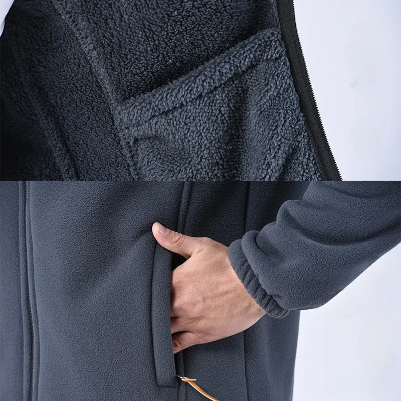 Зимняя утепленная флисовая куртка - Фотография_5