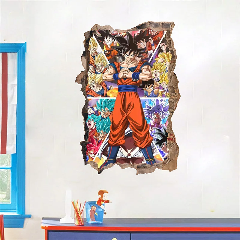 Наклейка на стену dragon ball goku sayajins - Фотография_2