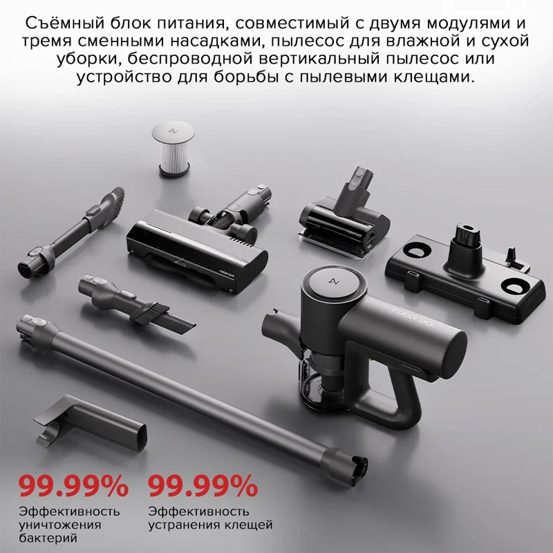 Комбинированный пылесос roborock f25 ace для влажной и сухой уборки - Фотография_3
