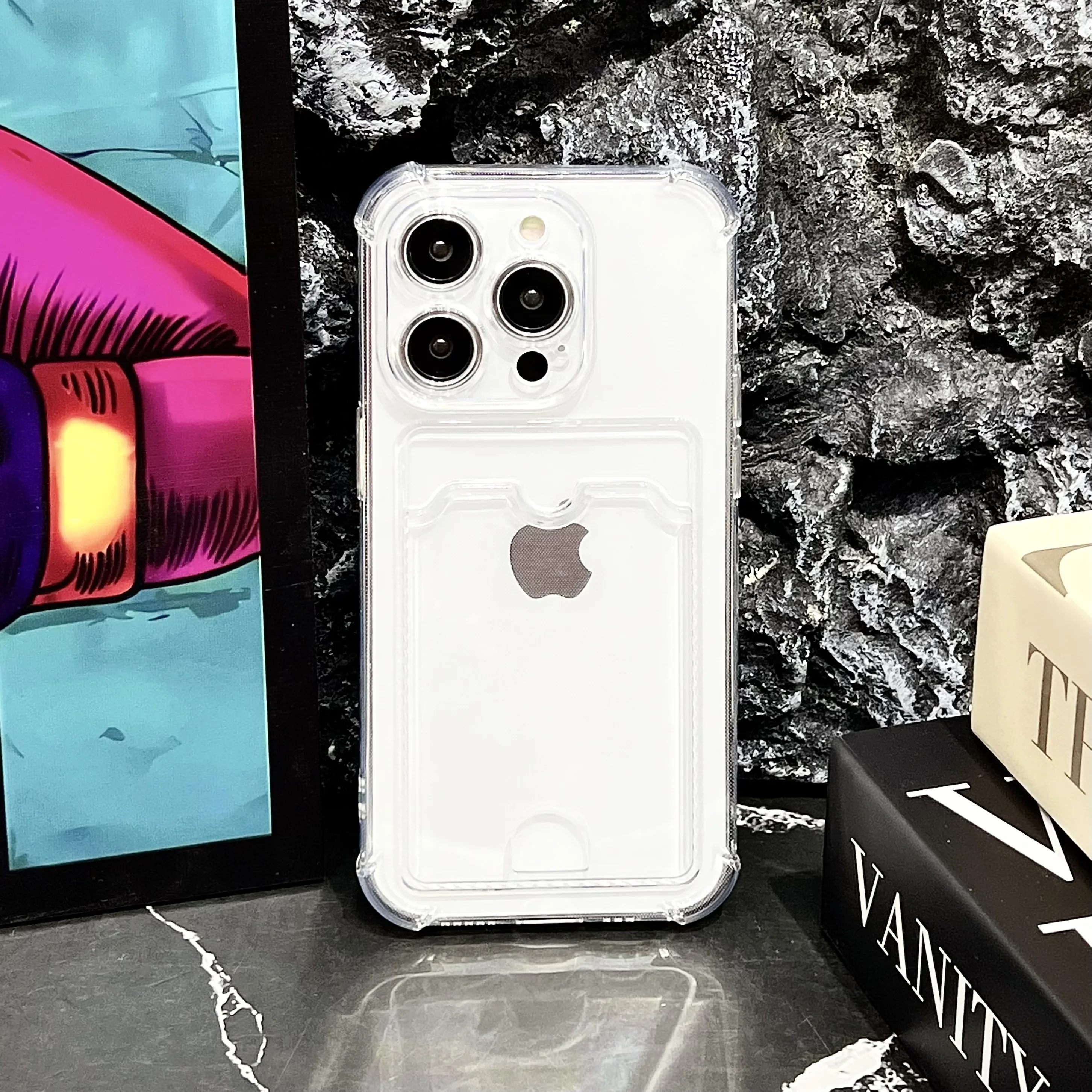 Прозрачный чехол-сумка с держателем для карт для iphone 17 - Фотография_4