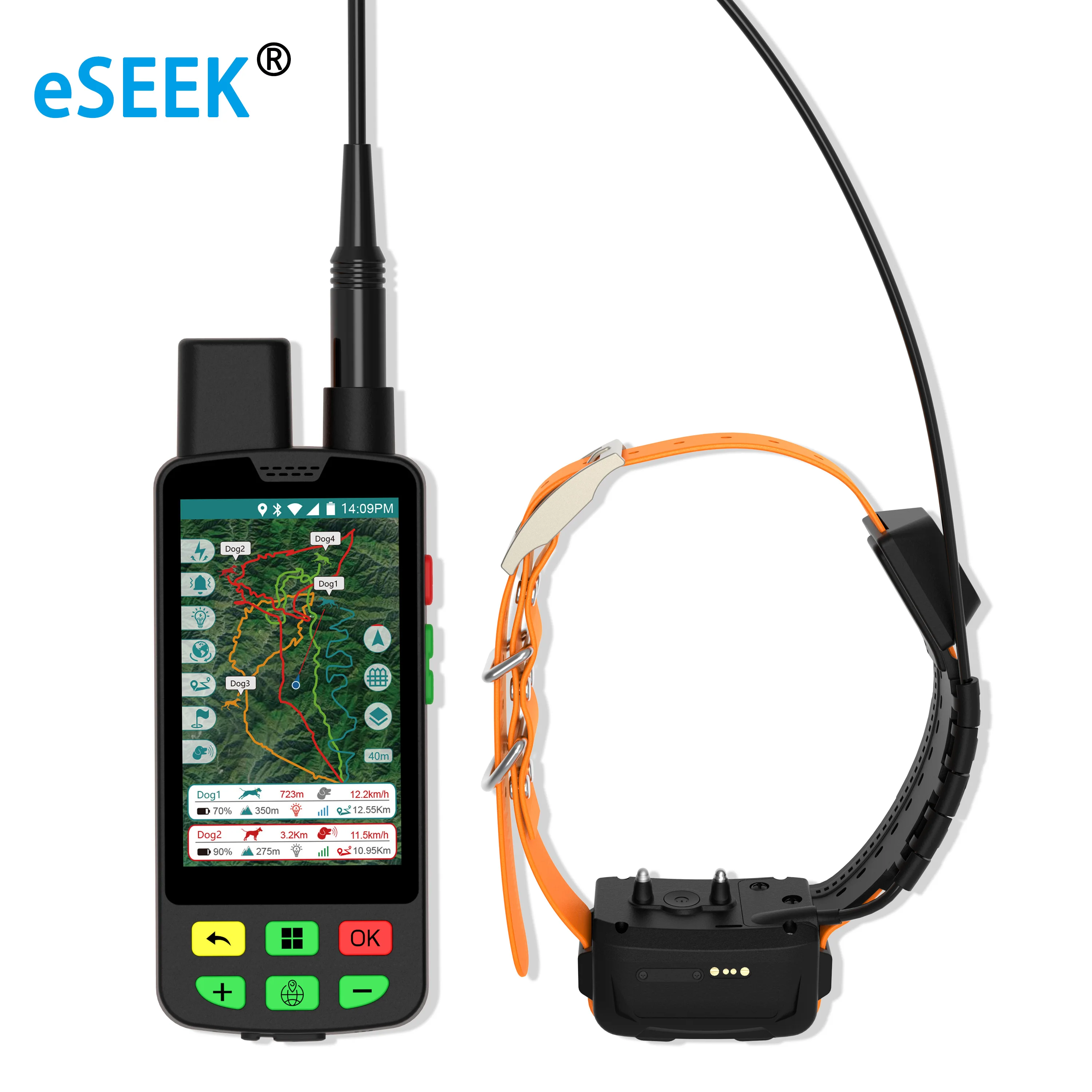 Eseek gps-ошейник для собак с водонепроницаемым