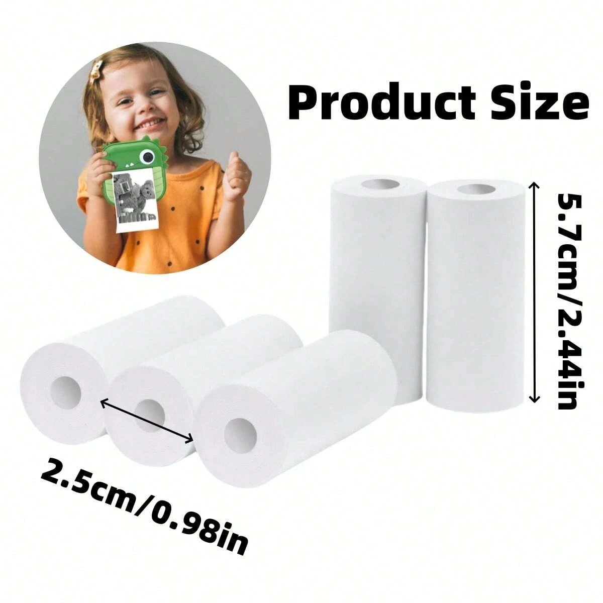 Мини-термальная бумага без наклеек 57 мм для фотографий - Фотография_5