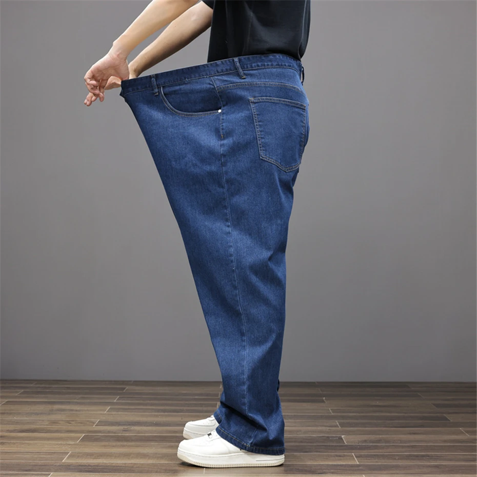 Плюс размер 8xl мешковатые джинсы - Фотография_3