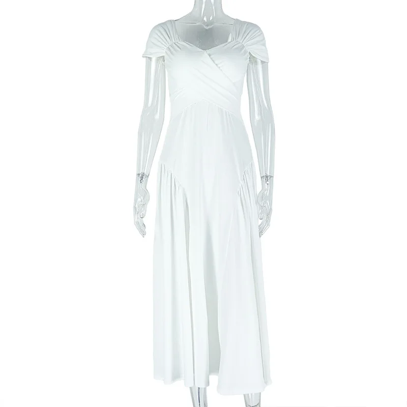 Белое, черное элегантное платье для выпускного вечера - Фотография_4