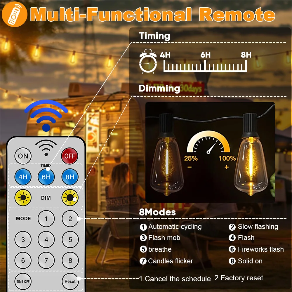 10 м 18 м 30 м солнечная гирлянда - Фотография_6