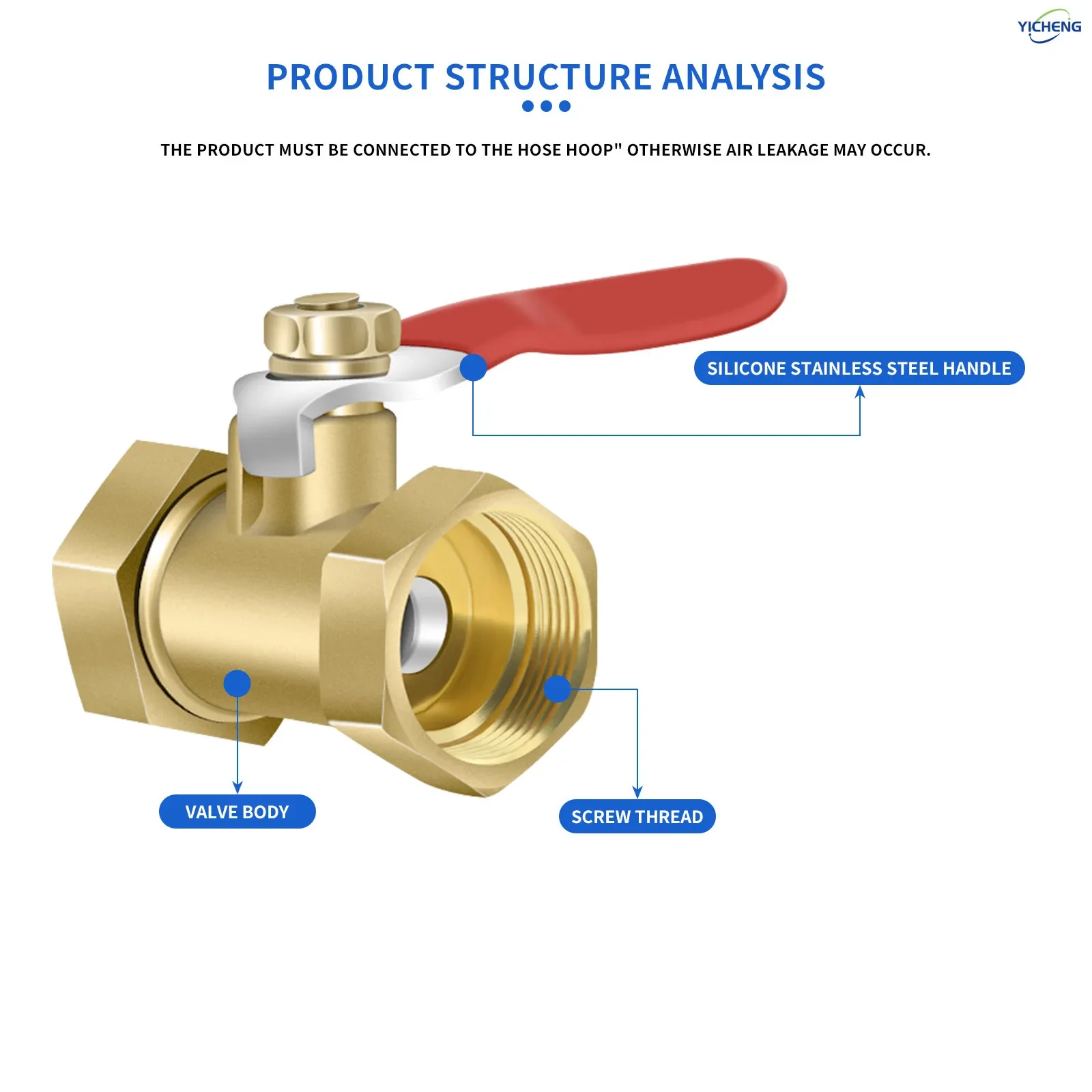 Латунный шаровой кран с красной - Фотография_3