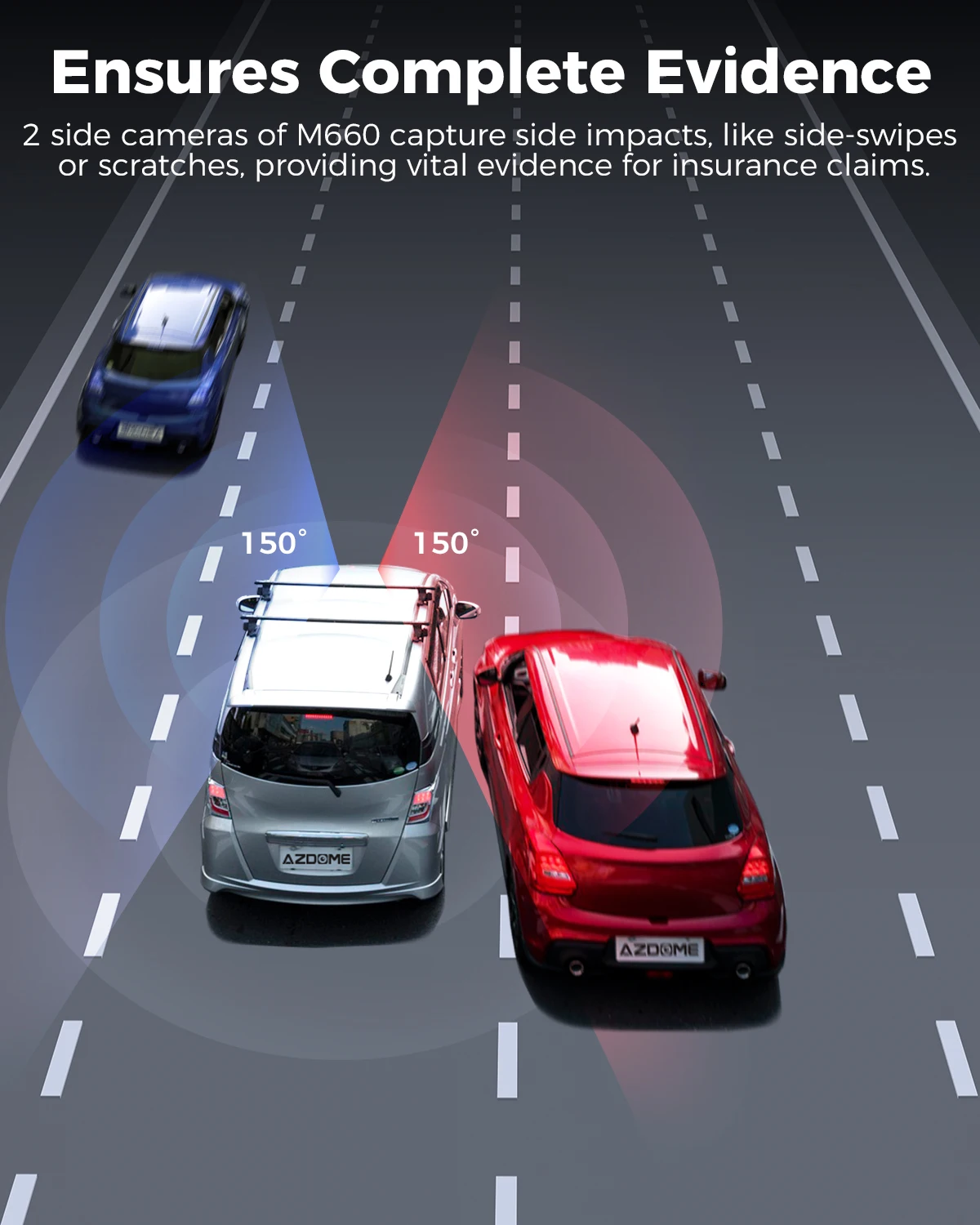 Azdome видеорегистратор m660 2k+3*1080p - Фотография_4