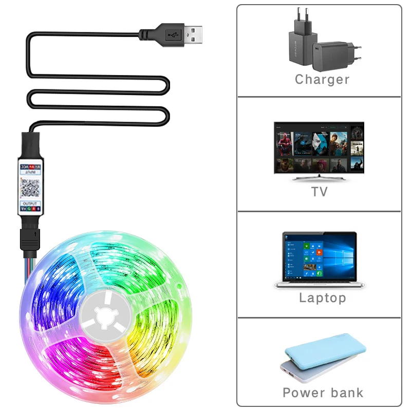 Светодиодная лента rgb 5050 - Фотография_5
