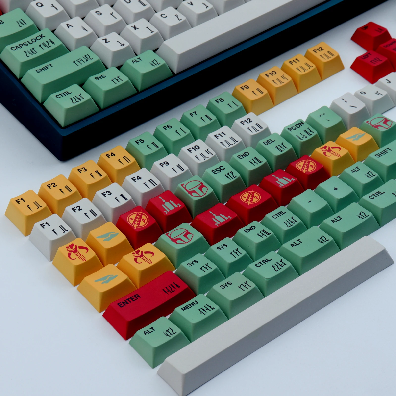 Колпачки для клавиш gmk boba fett - Фотография_6