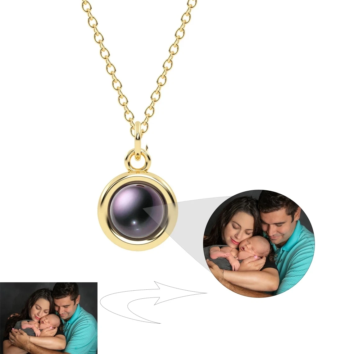 Dascusto новое проекционное фото ожерелье на заказ для женщин - Фотография_2